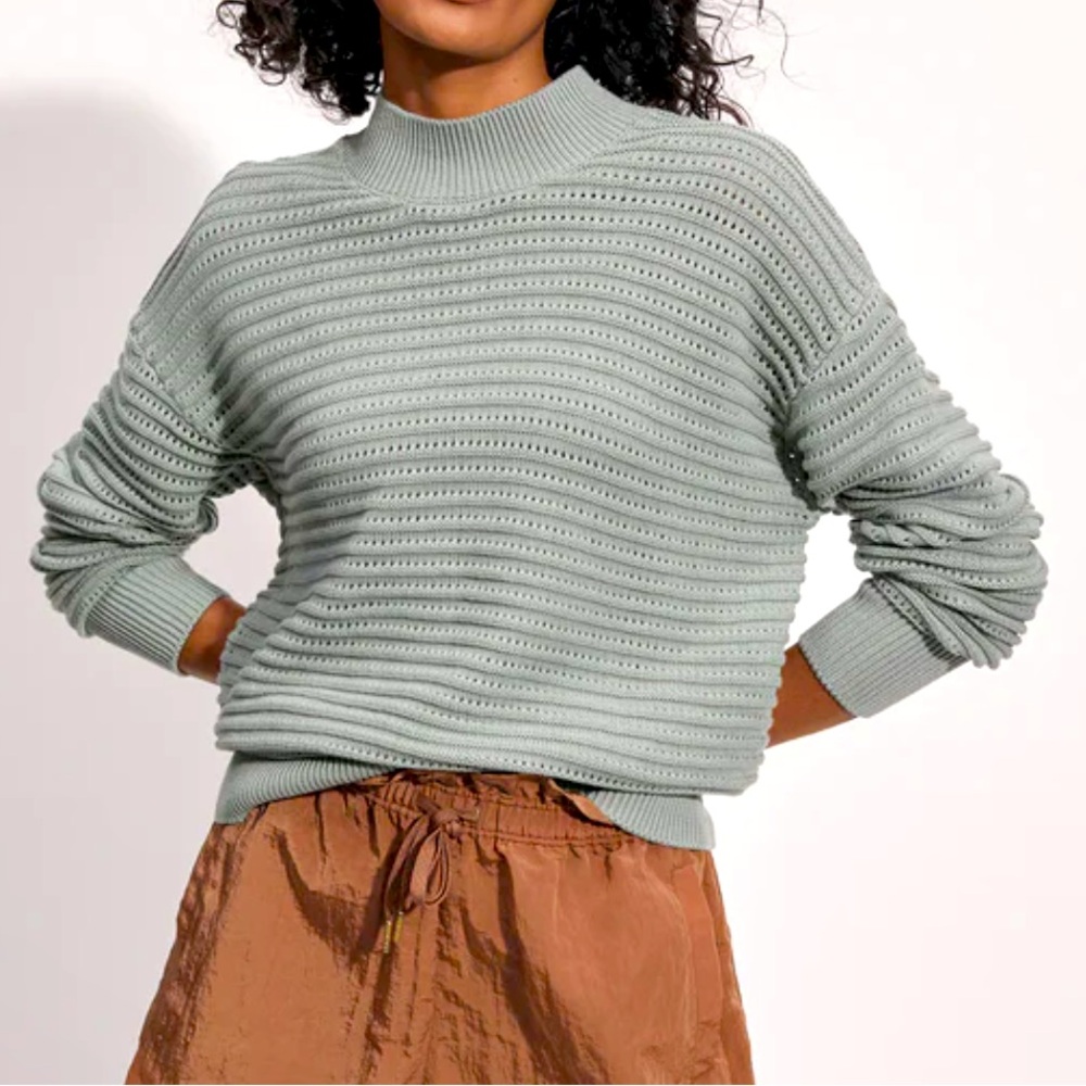 Varley Franco Mock Neck Knit. Size XS. NWT